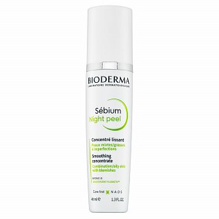 Bioderma Sébium Night Peel serum wygładzająco-złuszczające przeciw niedoskonałościom skóry 40 ml można nabyć na stronie Brasty.pl