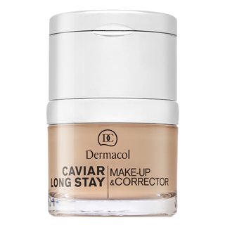 Dermacol Caviar Long Stay długotrwały podkład z wyciągiem z kawioru i korektor udoskonalający odcień 1 Pale 30 ml