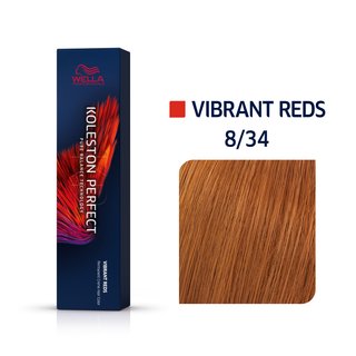 Wella Professionals Koleston Perfect ME+ Vibrant Reds trwała farba do włosów odcień 8/34 60 ml można nabyć na stronie Brasty.pl