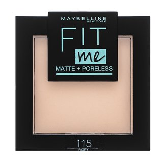 Maybelline Fit Me! Matte + Poreless Powder puder z formułą matującą 115 Ivory 9 g