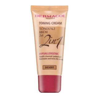 Dermacol Toning Cream 2in1 koloryzująca emulsja nawilżająca do ujednolicenia kolorytu skóry Desert 30 ml