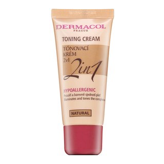 Dermacol Toning Cream 2in1 koloryzująca emulsja nawilżająca do ujednolicenia kolorytu skóry Natural 30 ml