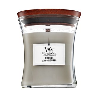 Woodwick Fireside Au Coin Du Feu świeczka zapachowa z drewnianym knotem 85 g