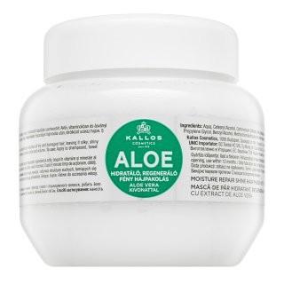 Kallos Aloe Moisture Repair Shine Hair Mask odżywcza maska dla połysku i miękkości włosów 275 ml
