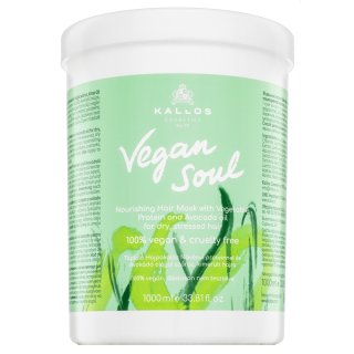 Kallos Vegan Soul Nourishing maseczka odżywcza do włosy suchych, zniszczonych 1000 ml