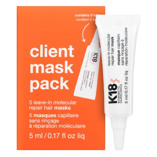 K18 Client Mask Pack pielęgnacja bez spłukiwania wzmacniający włókno włosa 5 x 5 ml