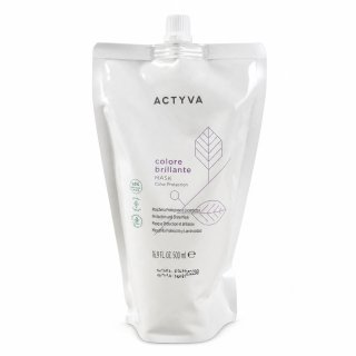 Kemon Actyva Colore Brillante Protection and Shine Mask maska wzmacniająca dla połysku i ochrony farbowanych włosów Refill 500 ml