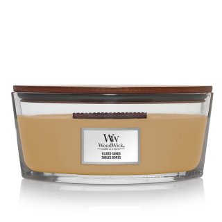 Woodwick Gilded Sands świeczka zapachowa z drewnianym knotem (hearthwick) 453 g