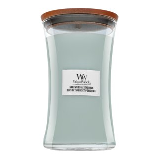 Woodwick Sagewood & Seagrass świeczka zapachowa z drewnianym knotem 609 g