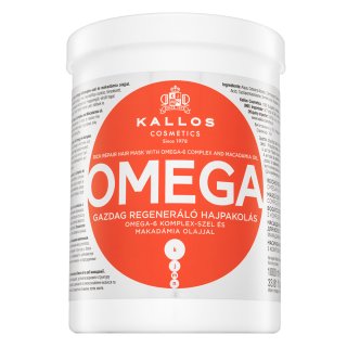 Kallos KJMN Professional Omega odżywcza maska do włosów z kompleksem omega-6 i olejkiem makadamia 1000 ml