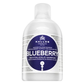 Kallos KJMN Professional Blueberry szampon odbudowujący włosy do włosów suchych, zniszczonych i po zabiegach chemicznych 1000 ml