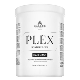 Kallos Plex Bond Builder Hair Mask maska wzmacniająca do włosów farbowanych, rozjaśnianych i po innych zabiegach chemicznych 1000 ml