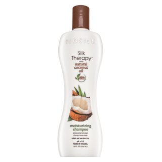 BioSilk Silk Therapy Organic Coconut Oil Moisturizing Shampoo odżywczy szampon o działaniu nawilżającym 355 ml