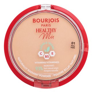 Bourjois Healthy Mix puder matujący nadający skórze promienny wygląd odcień 01 Ivory 10 g