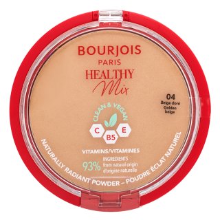 Bourjois Healthy Mix puder matujący nadający skórze promienny wygląd odcień 04 Golden Beige 10 g
