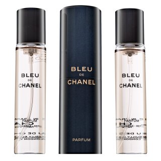 Chanel Bleu de Chanel Parfum - Twist and Spray czyste perfumy dla mężczyzn 3 x 20 ml