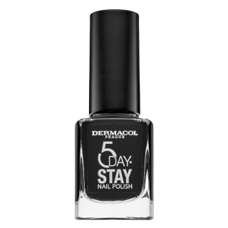 Dermacol 5 Day Stay Nail Polish lakier do paznokci 55 Black Onyx 11 ml