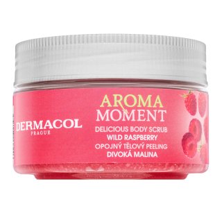 Dermacol Aroma Moment Wild Raspberry peeling cukrowy do ciała o zapachu malin 200 g