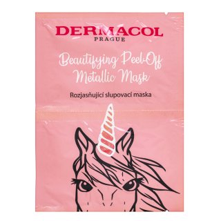 Dermacol Beautifying Peel-Off Metallic Mask maska złuszczająca z efektem rozjaśniającym 15 ml