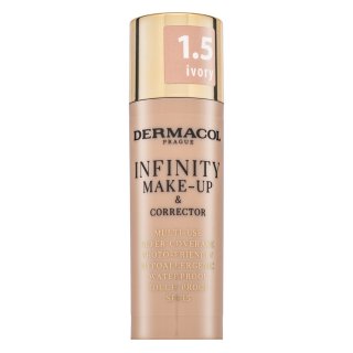 Dermacol Infinity podkład mocno kryjący SPF 15 odcień 1.5 Ivory 20 g