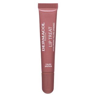 Dermacol Lip Treat nawilżający błyszczyk do ust odcień 9 Taupe Brown (Choco & Vanilla) 10 ml