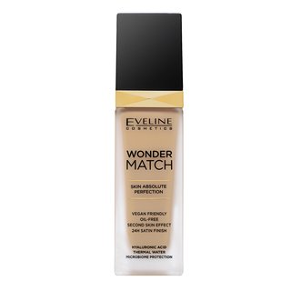 Eveline Cosmetics Wonder Match długotrwały podkład w płynie z kwasem hialuronowym odcień 30 Cool Beige 30 ml