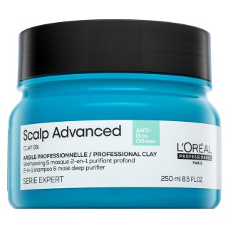 L'Oréal Professionnel Paris Serie Expert Scalp Advanced Anti-Oiliness 2in1 Deep Purifier Clay Maska do włosów 250 ml