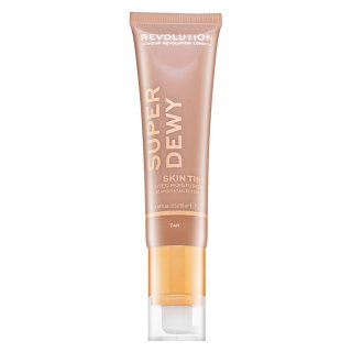 Makeup Revolution Super Dewy Skin Tint Moisturizer koloryzująca emulsja nawilżająca Tan 55 ml
