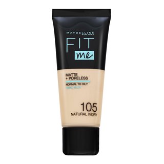 MAYBELLINE NEW YORK Fit Me! Matte+Poreless matujący podkład do skóry normalnej i tłustej odcień 105 Natural Ivory 30 ml