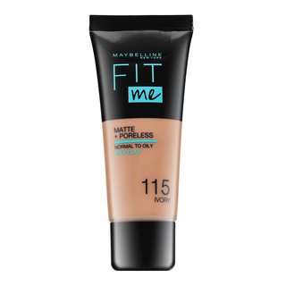 MAYBELLINE NEW YORK Fit Me! Matte+Poreless matujący podkład do skóry normalnej i tłustej odcień 115 Ivory 30 ml można nabyć na stronie Brasty.pl