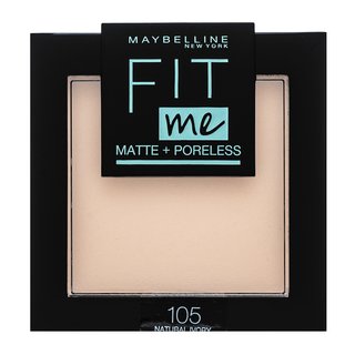 MAYBELLINE NEW YORK Fit Me! Matte+Poreless puder matujący odcień 105 Natural Ivory 9 g