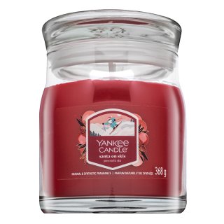 Yankee Candle Santa On Skis Signature Jar Świeca zapachowa 368 g