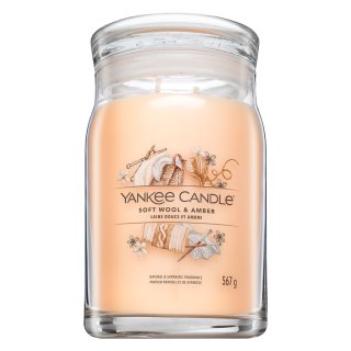 Yankee Candle Soft Wool & Amber świeczka zapachowa 567 g