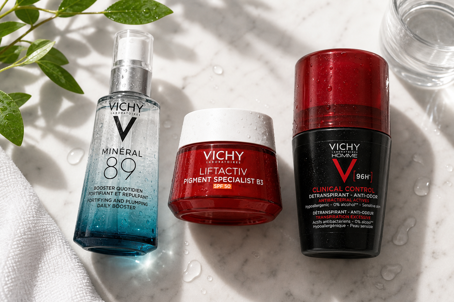 Kosmetyki Vichy: przegląd linii od Minéral 89 po antyperspiranty