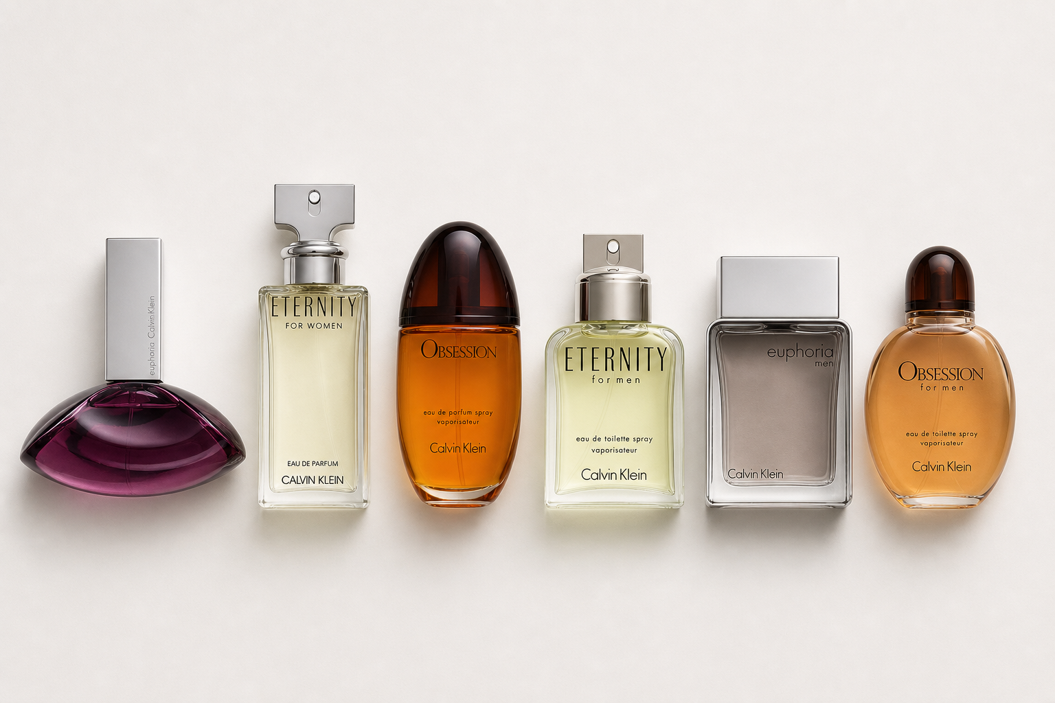 Sześć najlepiej sprzedających się perfum Calvin Klein – trzy damskie i trzy męskie