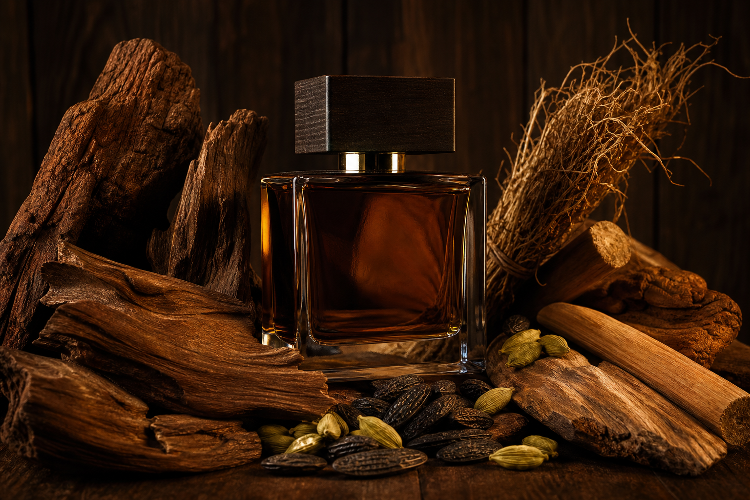 Drzewne i korzenne nuty w męskich perfumach